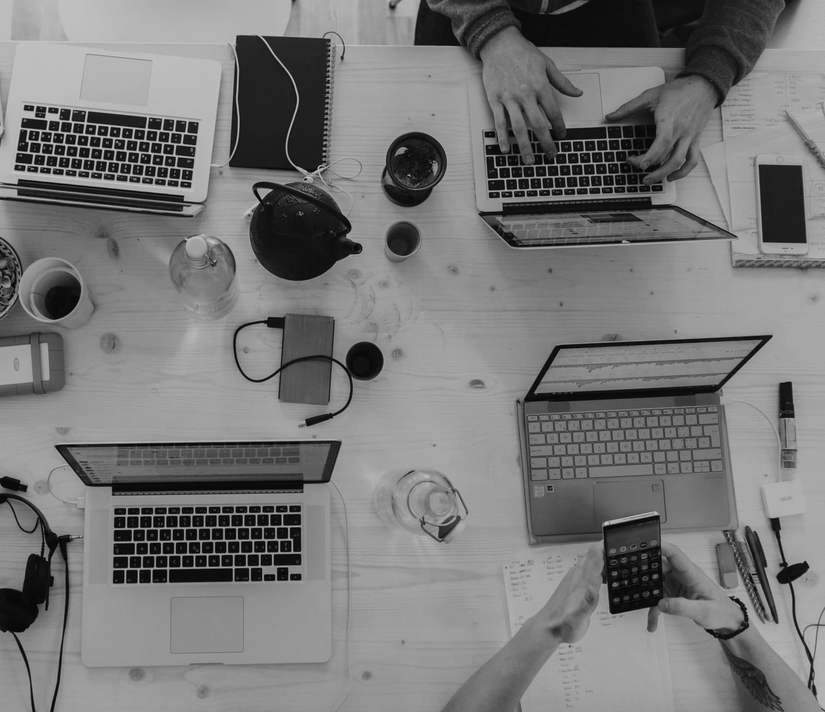 A person holding a microphone